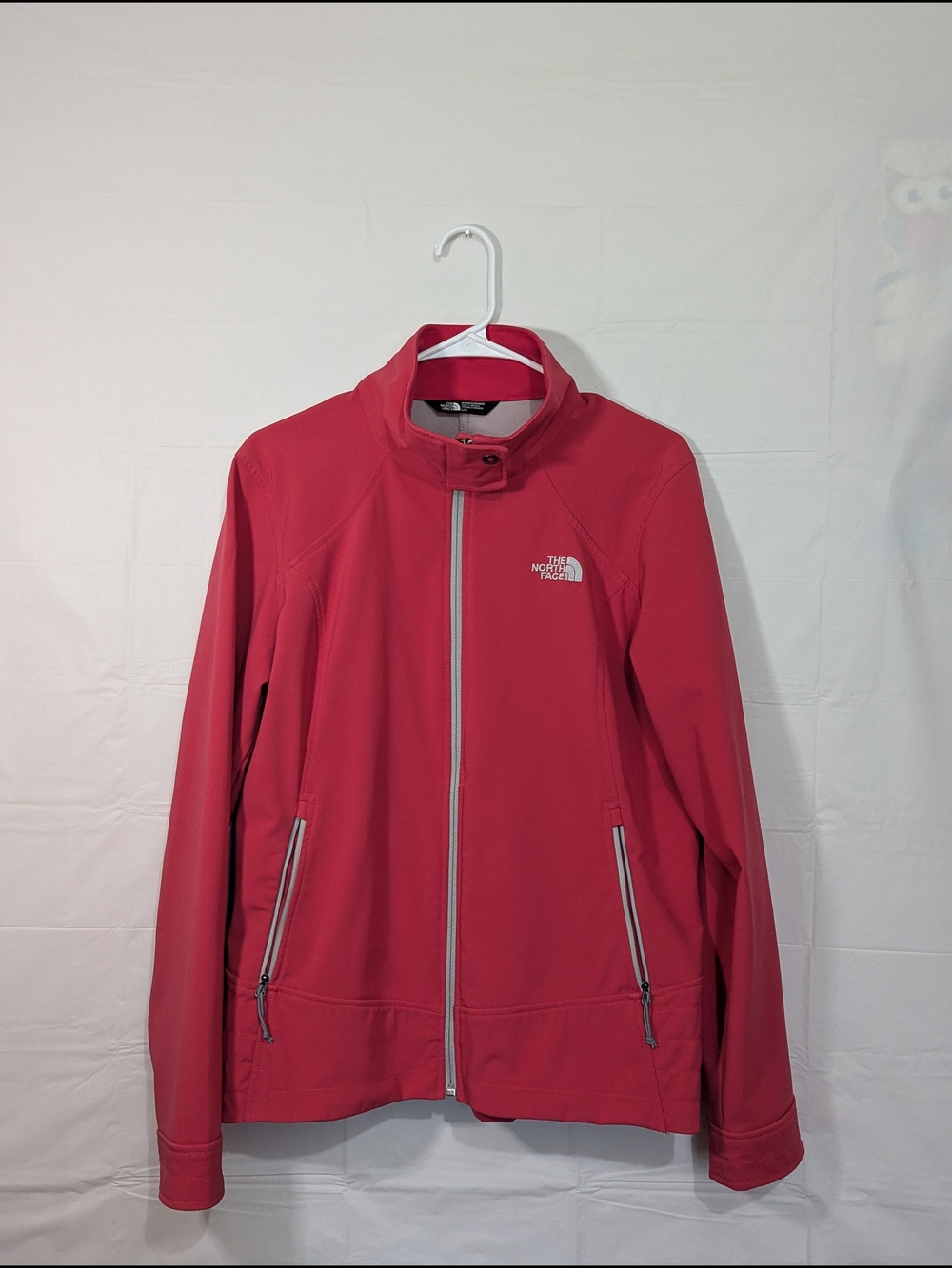 The North Face Women’s WindWall Softshell Jacket Large Pink Full Zip Outdoor Hik